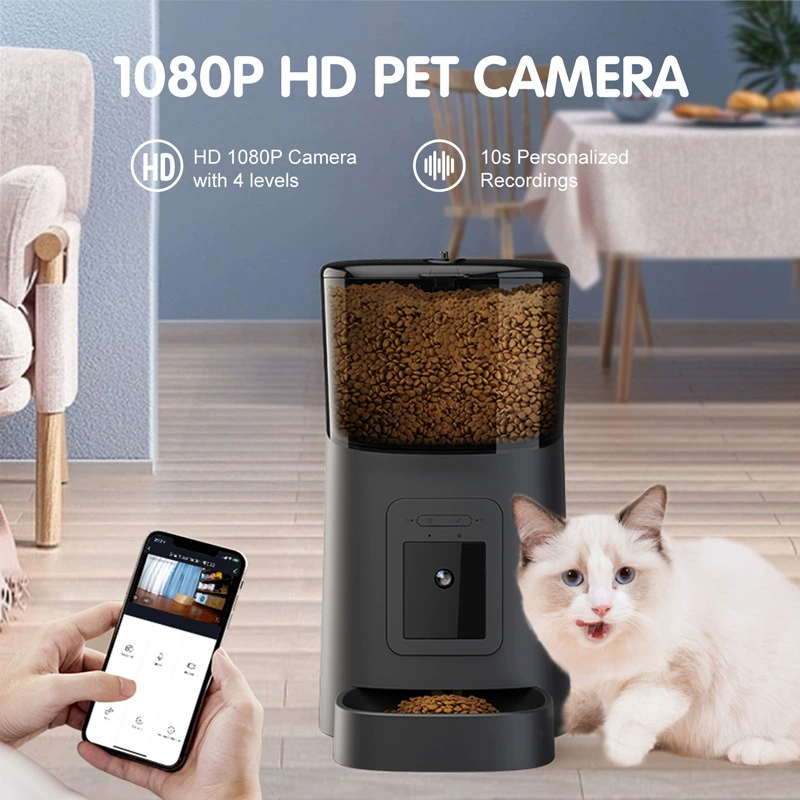 Distributeur Automatique de Nourriture pour Animaux avec Caméra